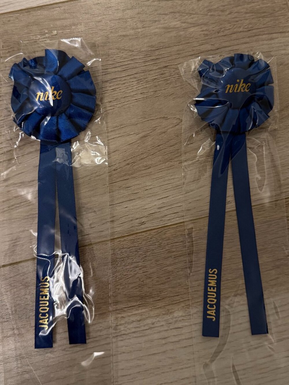 NWT Jacquemus x Nike Blue Ribbon Pin (Pair)